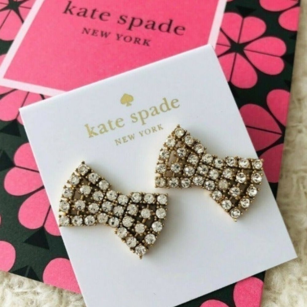 NWT!! Kate Spade New York Gold Bow Earrings!!